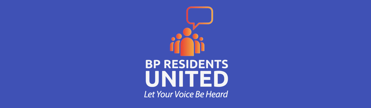 BP Residents United banner